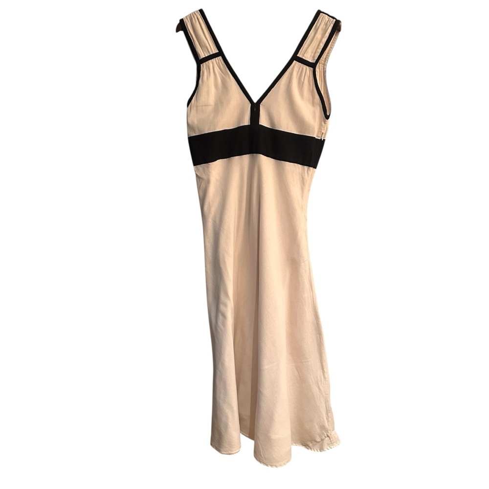 BA&SH Cream with black trim sleeveless Maxi Dress  Sun Dress Luxury, Minimalist
